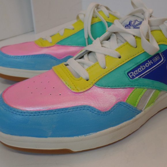 Reebok Shoes - Womens Reebok Sz 10 Hand Painted Athletics Shoes